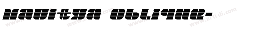 Mavitya Oblique字体转换
